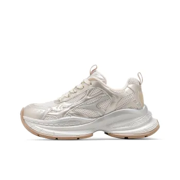 C°BANNER Wear Resistant Low Top Chunky Sneakers Women's Champagne