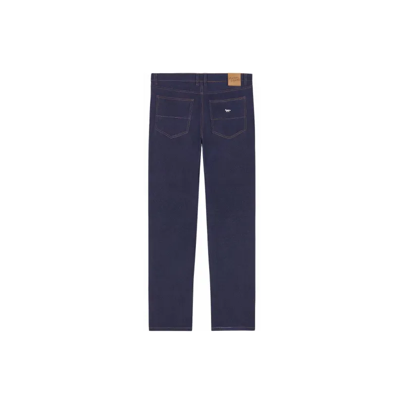 Maison Kitsune Mid Rise Straight Leg Jeans-1