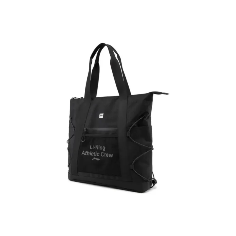 LiNing Fitness Series Polyester Tote Bag, Shopping Bag, Shoulder Bag Unisex Black-2