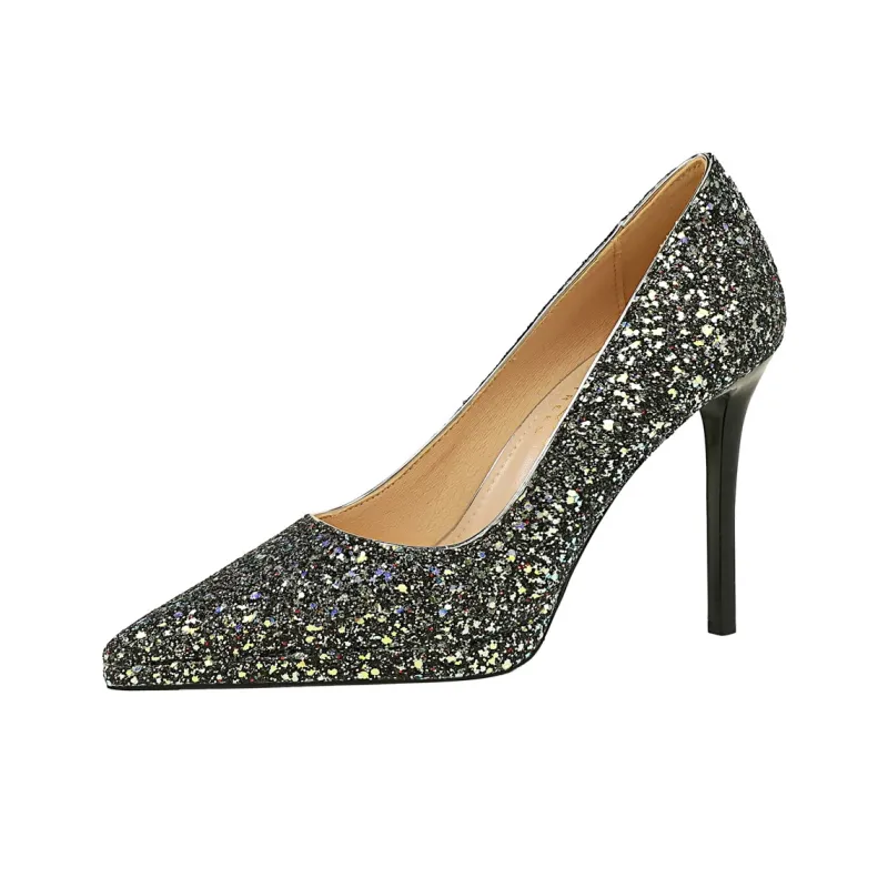 QITUMAUL Slim Heel High Heels 11cm Women's-1
