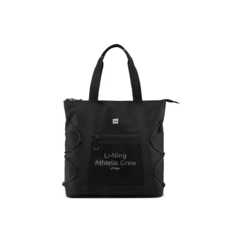 LiNing Fitness Series Polyester Tote Bag, Shopping Bag, Shoulder Bag Unisex Black