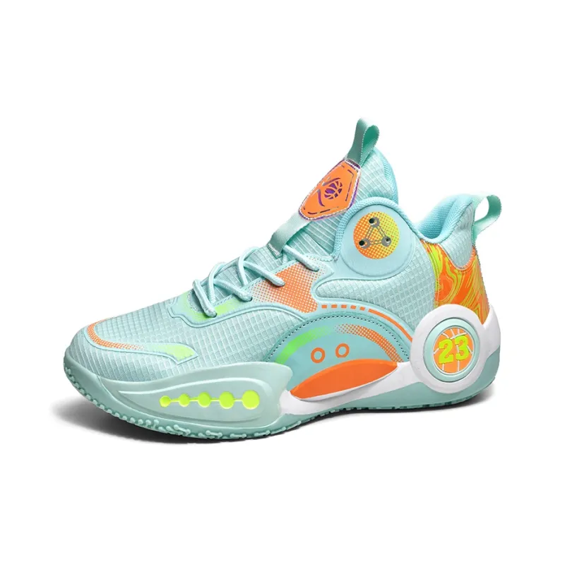 SOURCE Cushioning, Slip Resistant, Abrasion Resistant, Lightweight, Rebound High Top Basketball Shoes Unisex-13