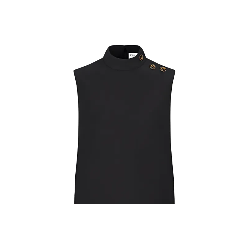 DIOR 30 Montaigne SS21 Sleeveless Dress Women's Black-5