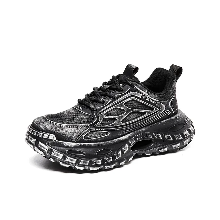 Lee Cooper Anti Slip And Wear Resistant Height Increasing Low Top Chunky Sneakers Men's-1