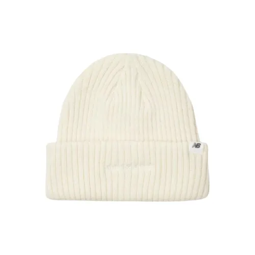 New Balance Acrylic, Wool Beanies Unisex White