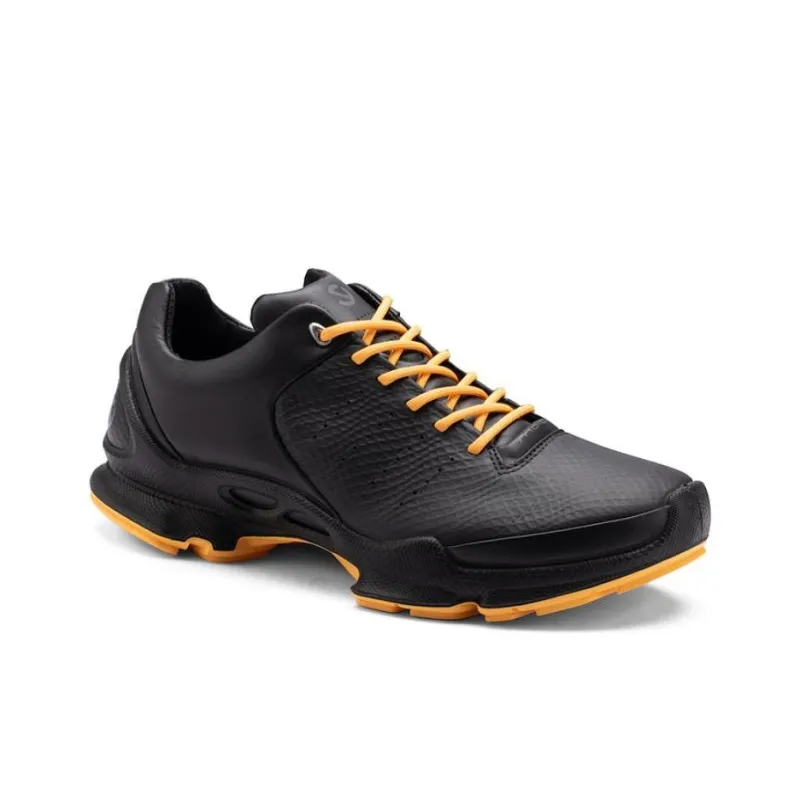 Ecco BIOM C Low-Top Trekking Shoes Men's Black Yellow-1