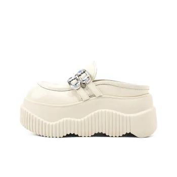 KMD Rhinestone Quiet Abrasion Resistant Closed Toe Slippers Women's