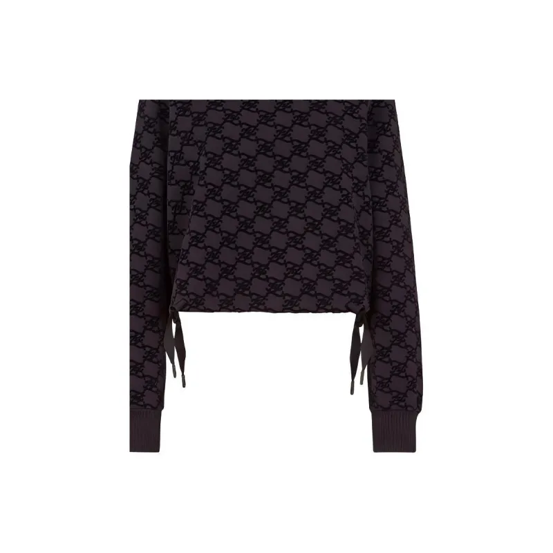 FENDI Karligraphy Monogram Printed Sweatshirt-4