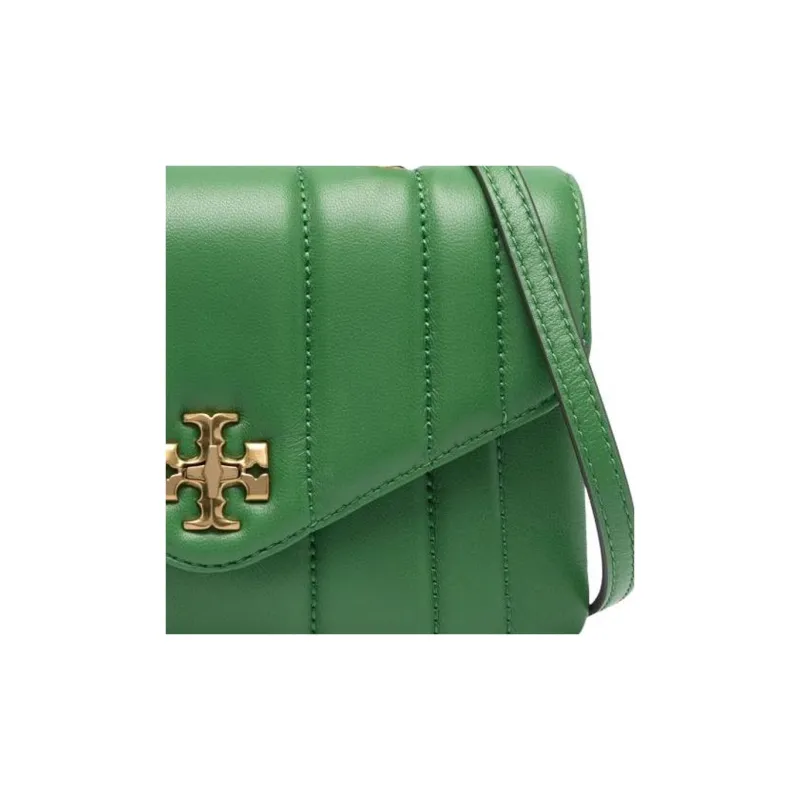 TORY BURCH Kira Nappa Leather Shoulder Bag Crossbody Bag Handbag Mini Women's Green-3