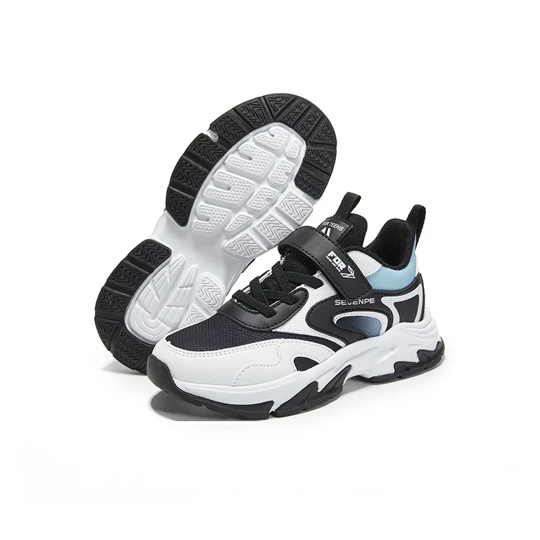 7 PE Anti Slip And Wear Resistant Rebound Lightweight Cushioning Low Top Kids' Running Shoes Teenagers-3