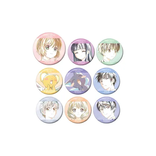 GuGuGuGu AMNIBUS Cardcaptor Sakura Ani Art Second Edition Blind Box Stickers Complete Set Of 9 Designs Badges