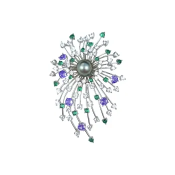 SIYIJIA Saltwater Pearl Brooches Women's