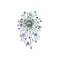 Sparkling Firework Pearl Brooch