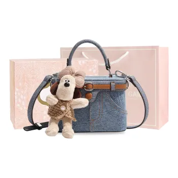 MISS GAIL Artificial Leather Handbags Shoulder Bag Crossbody Bag Regular Women's Blue