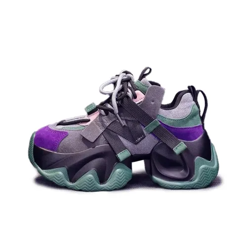 LIANGHUO Low Top Chunky Sneakers Women's