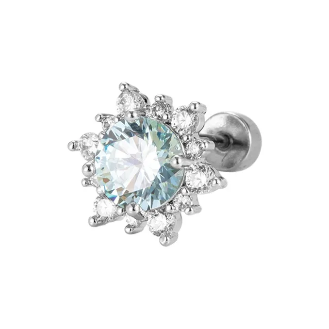 Asia Star Alloy Stud Earrings Women's-6