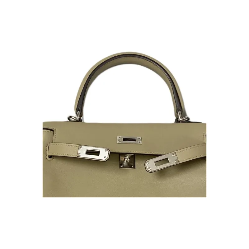 HERMES Kelly Swift Calfskin Kelly Bag Handbags Women's 8Q BEIGE MARFA Marfa Mi-2