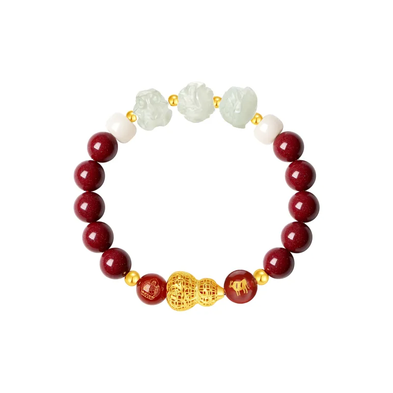 SEVEN COOK Hetian Jade Bracelets Pale Greenish White Jade Unisex-1