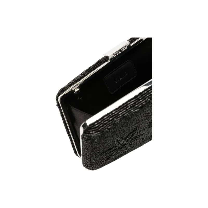Staud Rayon Shoulder Bag Women's Black-3