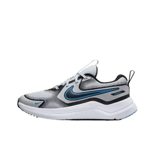 Nike Cosmic Runner Anti-Slip Wear-Resistant Low-Top Kids' Running Shoes Gray/Black/Blue Teenagers