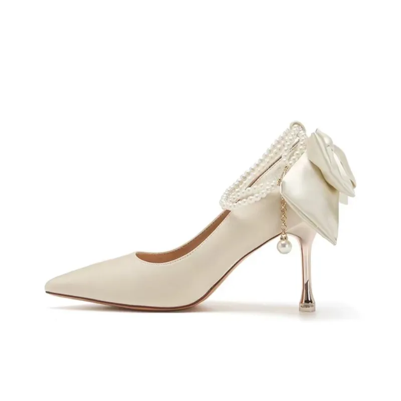 QITUMAUL Slim Heel High Heels 8.5m Women's-4