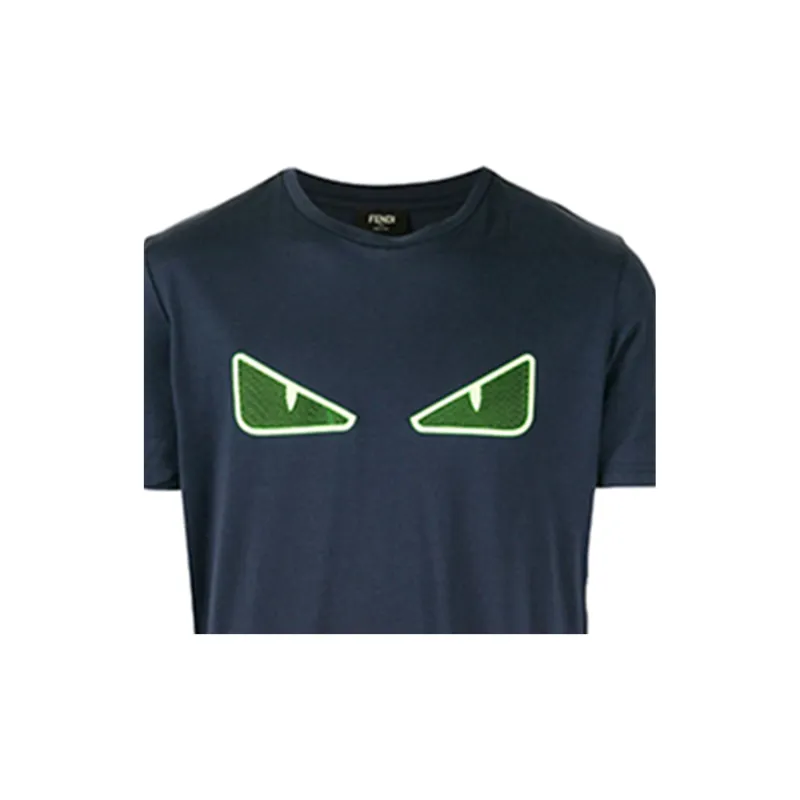 FENDI T-Shirts Men Navy Blue-1