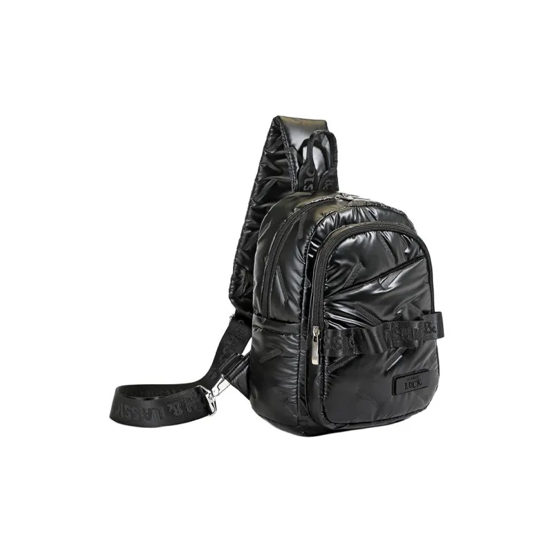 SUN ERATH&U Polyester Sling Bag Regular Unisex Silver Black-14