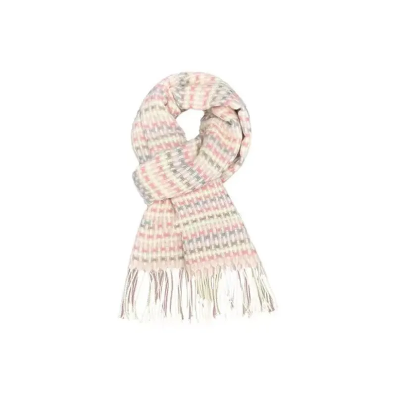BANDICOOT Polyester Knit Scarves Women's Light Pink-1