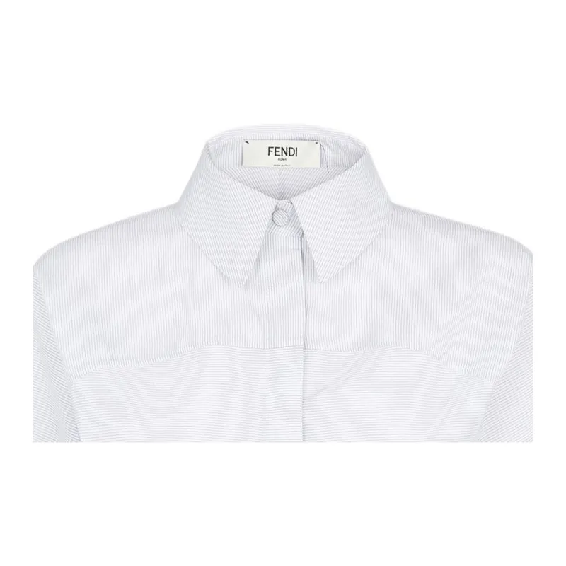 FENDI Long Sleeved Striped Shirt-3