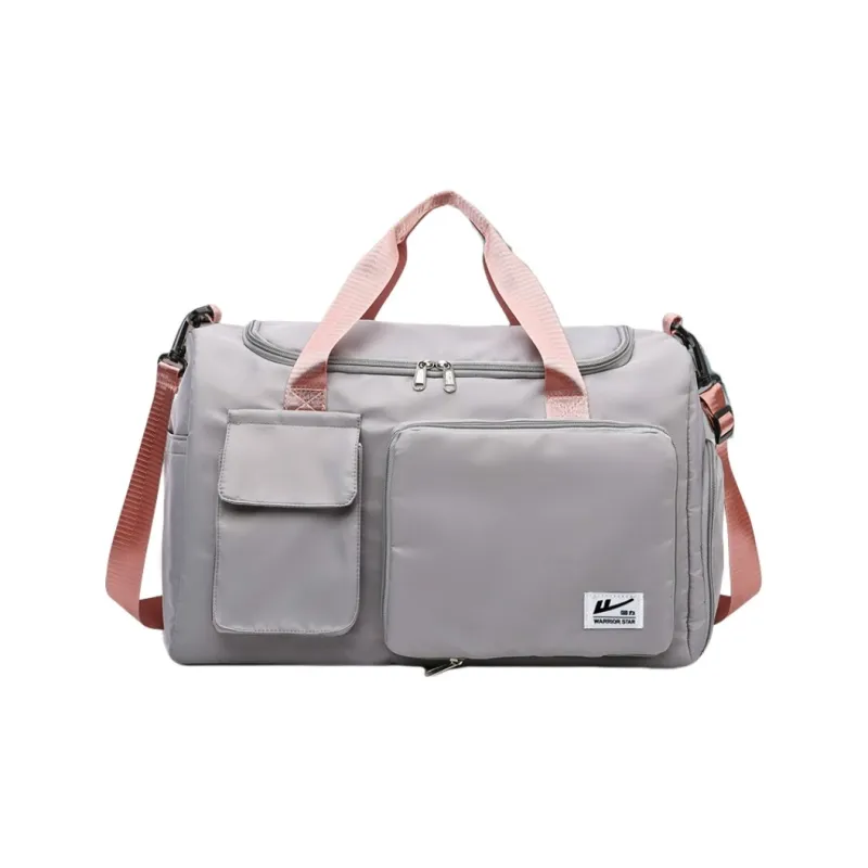 Warrior Oxford Gym Bag Women's Pink/Gray/Black-12