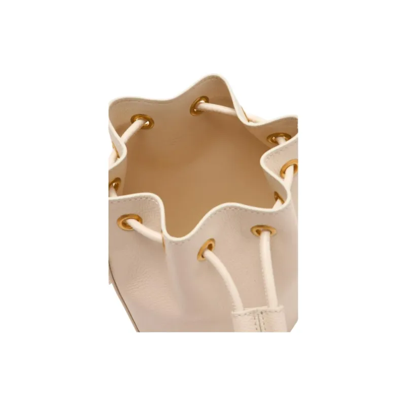 Valentino VLogo Plaque Drawstring Bucket Bag-3