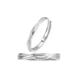 "Mobius, Endless Love" 999 Fine Silver Couple Rings