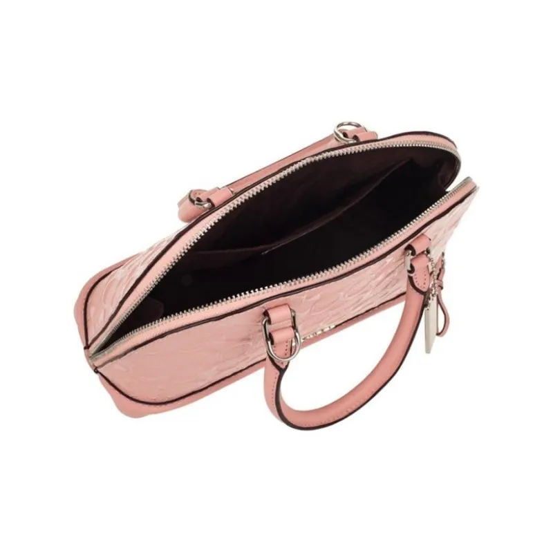 COACH Sierra Leather Dome Bag Handbag Portable Crossbody Bag Crossbody Bag Small Size Women's Meat Cherry Blossom Pink-4