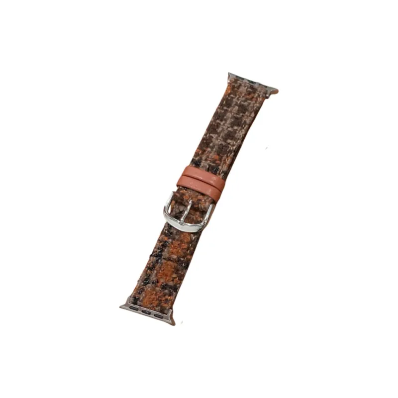 Antey Watch Band Apple Compatibility 175 220mm Woolen Leather Material-0