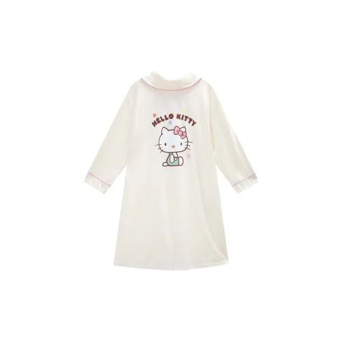 GUKOO x Hello Kitty Nightgown Women's Pearl White