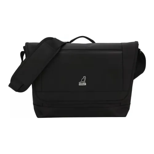 KANGOL Nylon Messenger Bag Crossbody Bag Shoulder Bag Regular Unisex Black