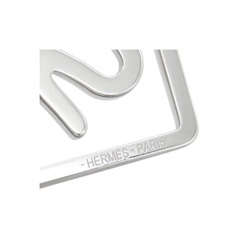 HERMES Metal Money Clip Men's Silver-2