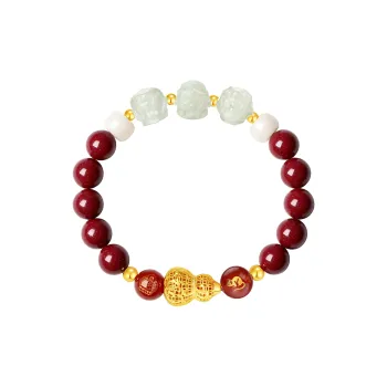 SEVEN COOK Hetian Jade Bracelets Pale Greenish White Jade Unisex