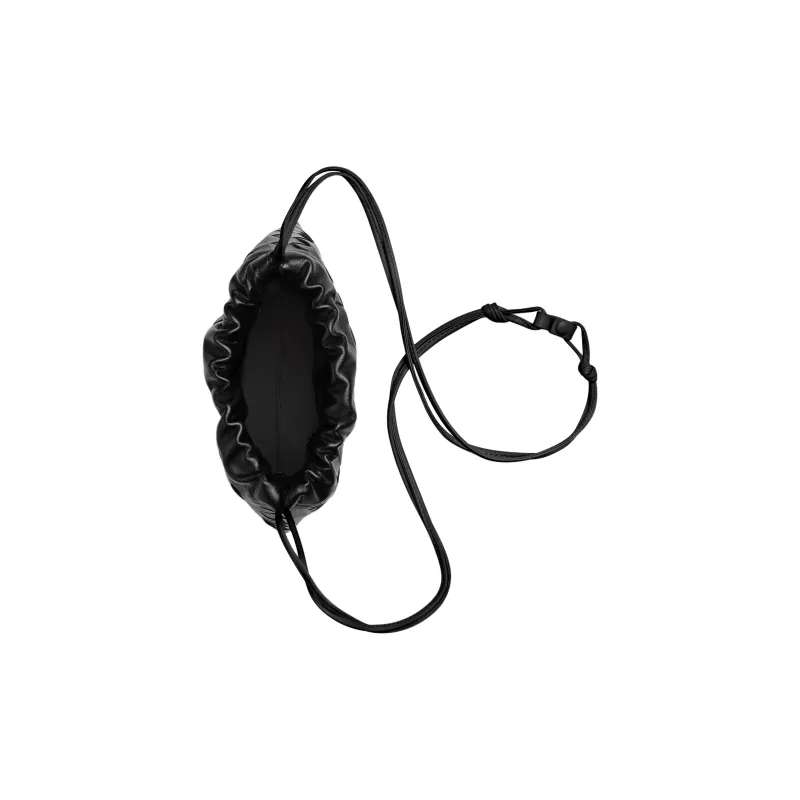Bottega Veneta Cow Leather Clutch, Crossbody Bag, Shoulder Bag Trumpets Women's Black-1