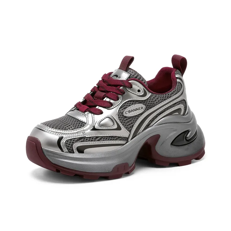 C°BANNER Wear Resistant Low Top Chunky Sneakers Women's-1
