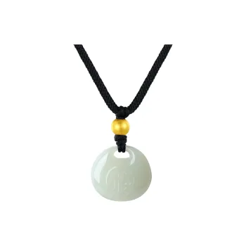 CHINA GOLD Necklaces White Jade/Pale Greenish White Jade Women's