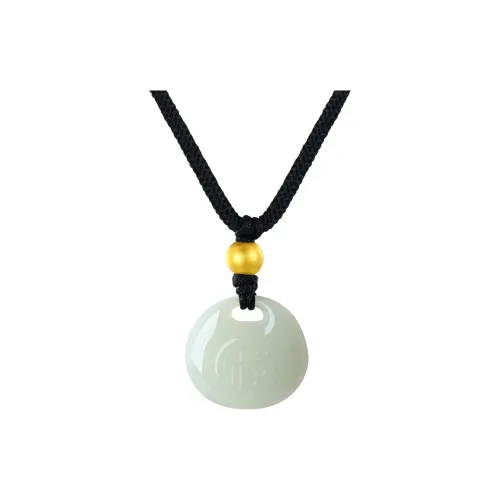 CHINA GOLD Necklaces White Jade/Pale Greenish White Jade Women's