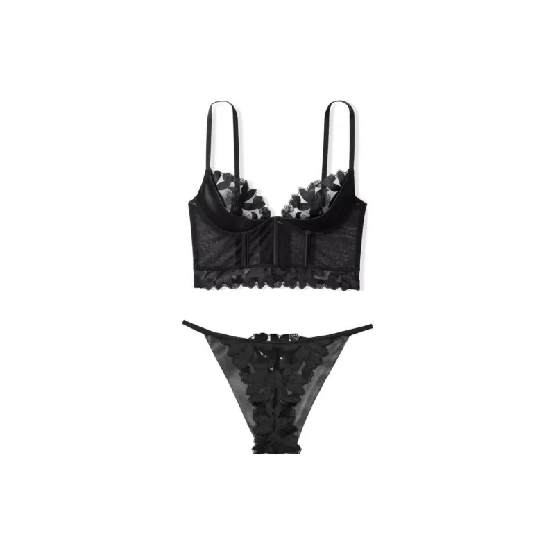 Victoria's Secret Underwear Set Women's Black-0