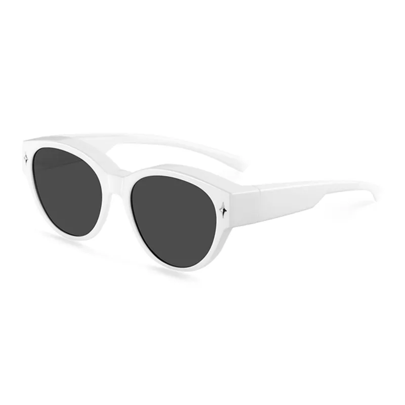 Wood Premium TR/Memory Plastic Round Sunglasses Unisex-5