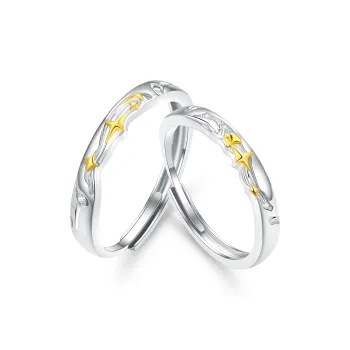Jodie&Kevin 999 Fine Silver Rings Unisex