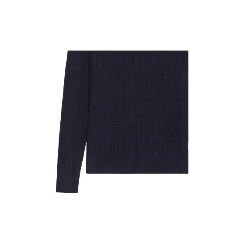 Givenchy Textured All Over 4G Crewneck Sweater-5
