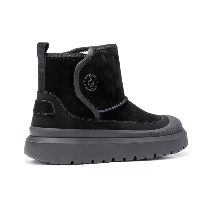 KANGLONG Thermal Cushioning Coverage Height Increasing Balance Abrasion Resistant Slip Resistant Snow Boots Men's-9