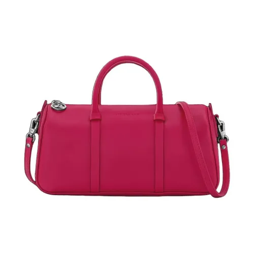 LONGCHAMP Daylong Calfskin One Shoulder Handbags Medium Size Women's Red Cabbage Purple