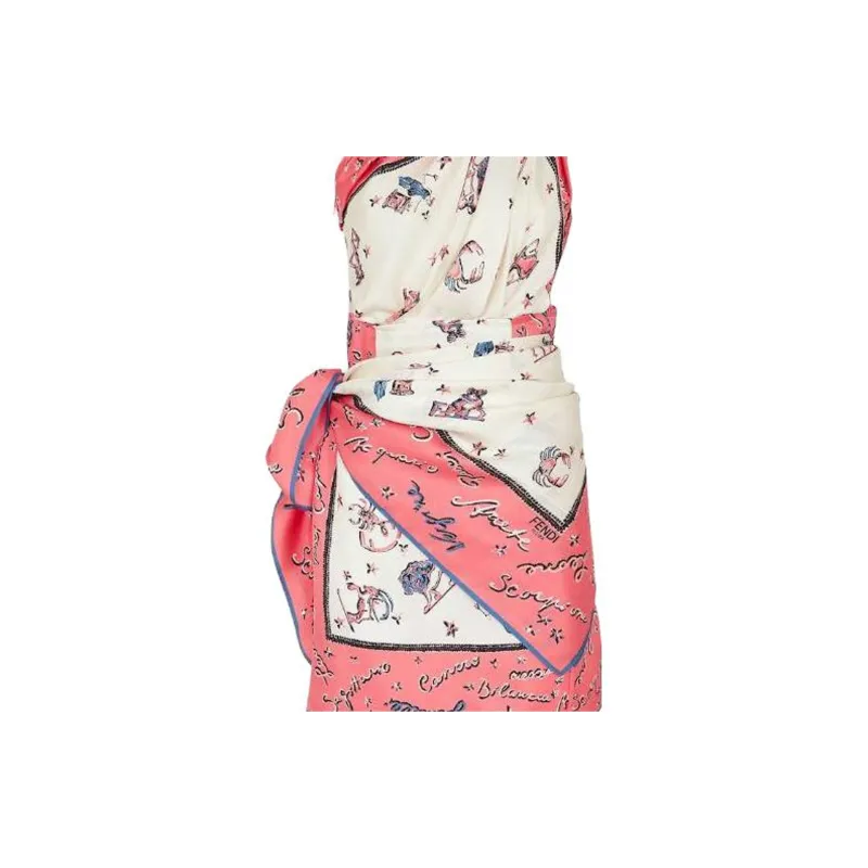 FENDI Sleeveless Dresses Women's Pink-3