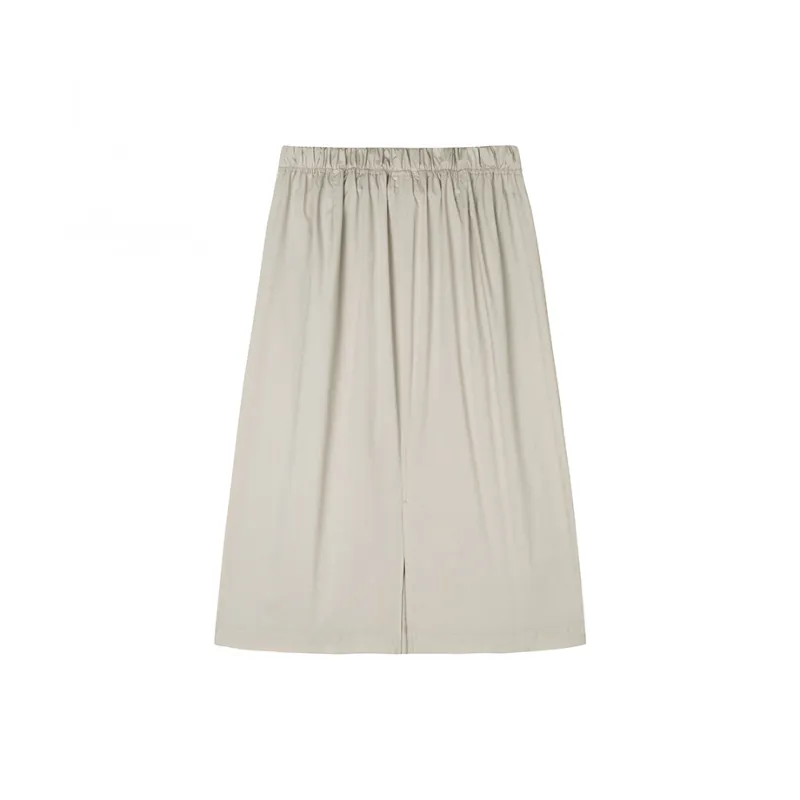 CHAOJIANTA Casual Long Skirts Women's Ash Gray-1